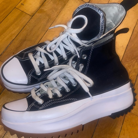 Converse Star hike black high top canvas sneaker - Picture 4 of 8